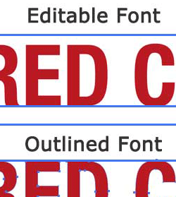 How To Convert Fonts to Outlines