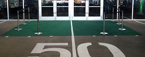 Red Carpet Runway - Green Carpet Entrance - The MetLife 50 Club