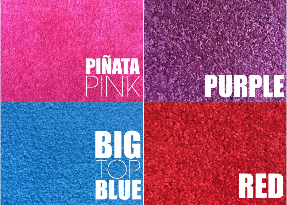 Mix it Up, Choose From Our Bright Carpet Colors!