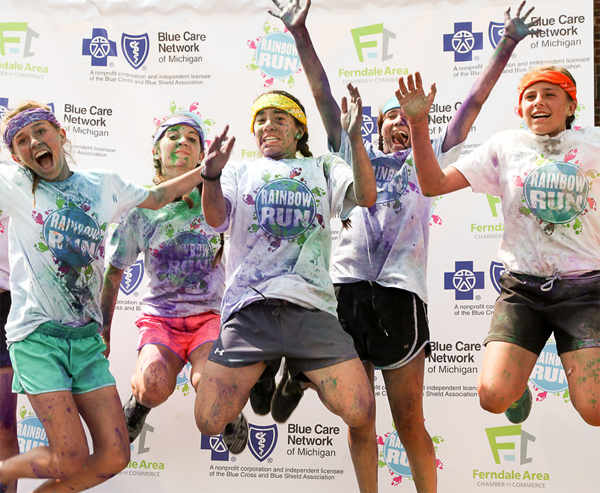 Downtown Ferndale Rainbow Run > 8×8 Step & Repeat Backdrop