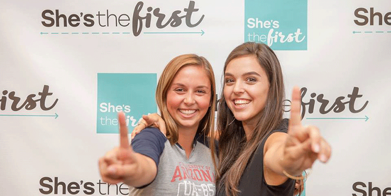 The fifth annual She’s the First Leadership Summit > 8×8 Step Repeat Backdrop