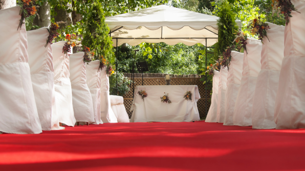 red carpet wedding