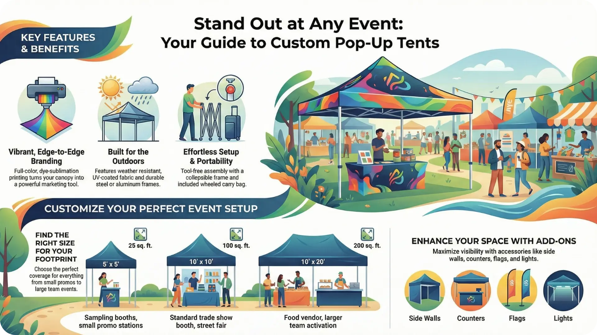 Covered, Branded, Ready: Custom Pop-Up Tents in 2026