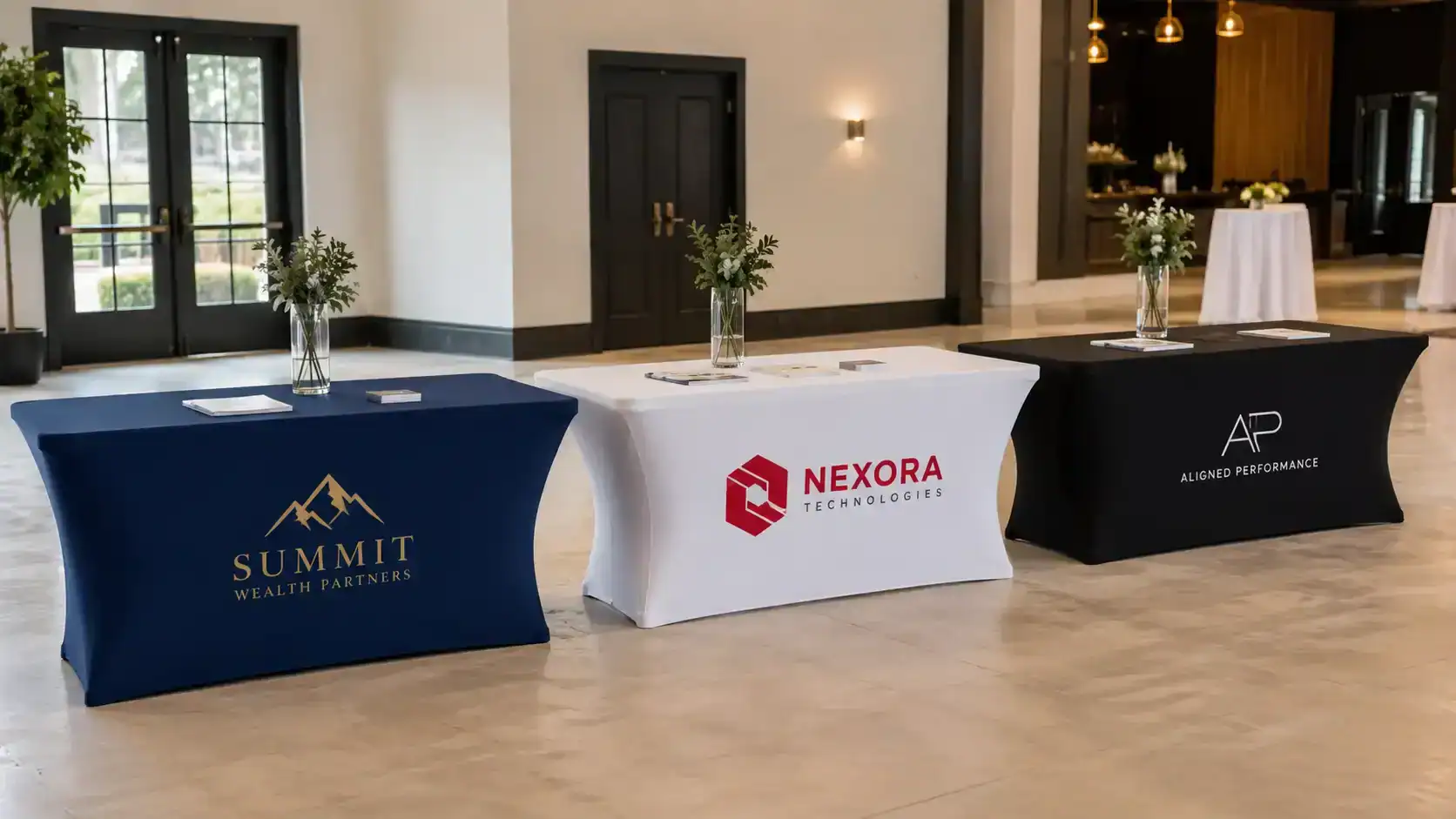 Custom Table Covers for Every Event: Trade Shows, Markets, Schools & More